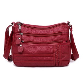 AIRUI Shoulder Bag for Women, Soft PU Leather Purses with Multi Pockets Crossbody Bag Pocketbooks for Daily Use Travel