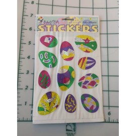 Paper Magic Vintage Stickers Easter Eggs Prism Paper Magic Group 1 sheet New In Pack