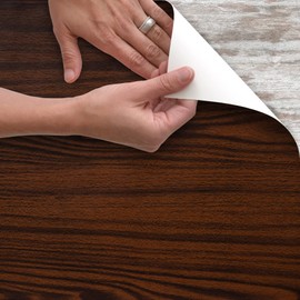 Magic Cover Self-Adhesive Vinyl Shelf and Drawer Liner, 18" x 16', Warmwood (16F-18572-06)