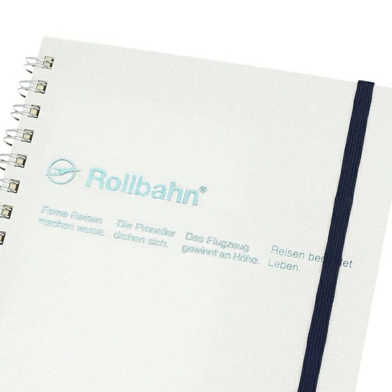 Delfonics Rollbahn NRP16-GO Notebook with Pocket, Ring Type, Perforated Pages,