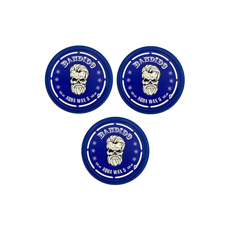 3x Bandido Hair Wax Blue Aqua Hair Wax – Hard
