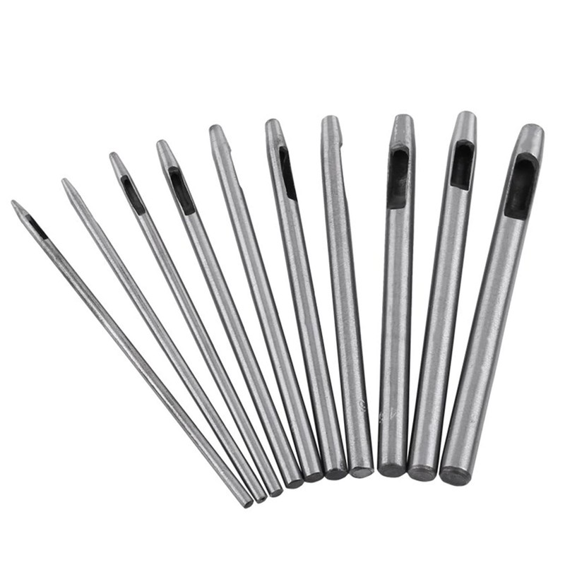 10 PCS 0.5mm-5mm Leather Hole Punch Set, Belt Hole Puncher