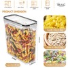 PRAKI Cereal Containers Storage Set (4L,135.2 Oz), 4PCS Airtight Food