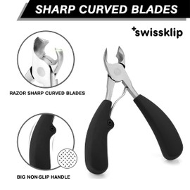 Swissklip Toenail Clippers | Heavy Duty Toe Nail Clippers I Toenail Clippers for Thick Nails I Big Toe Nail Clippers for Thick Toenails I Heavy Duty Nail Clippers for Thick Nail
