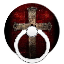 NCHomesy Cell Phone Ring Holder for Smartphone,360 Degree Rotation Finger Kickstand Phone Diamond Ring Stand Grip - Christian Christ Cross