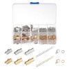 uxcell Jewelry Making Kit, 10/16/20mm Ribbon Crimp Clamp Ends, Bookmark