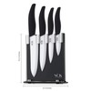 Vos Ceramic Knife Set with Block, Ceramic Knives Set For