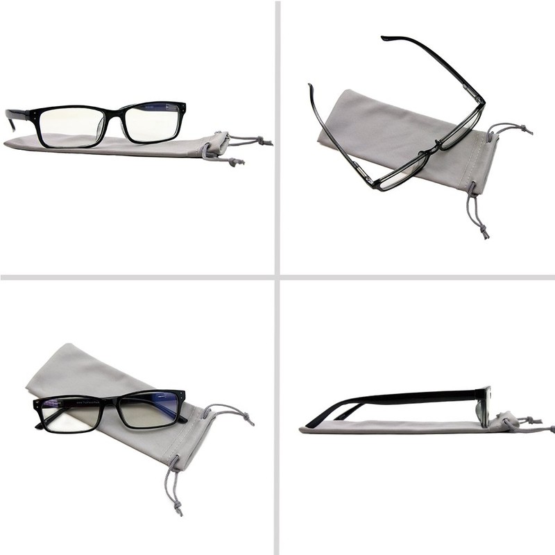 TruVision Readers Computer Reading Glasses 9603-CG-2PK-Black-2.50