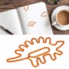 100pcs Paper Clips Portable Mini Cute Dinosaur Shape Electroplated Metal
