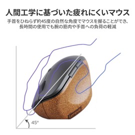 Lenovo Go Wireless Vertical Mouse Wireless Connection 6 Button Vertical Mouse Blue LED DPI Switch Right Hand 4Y51C33792