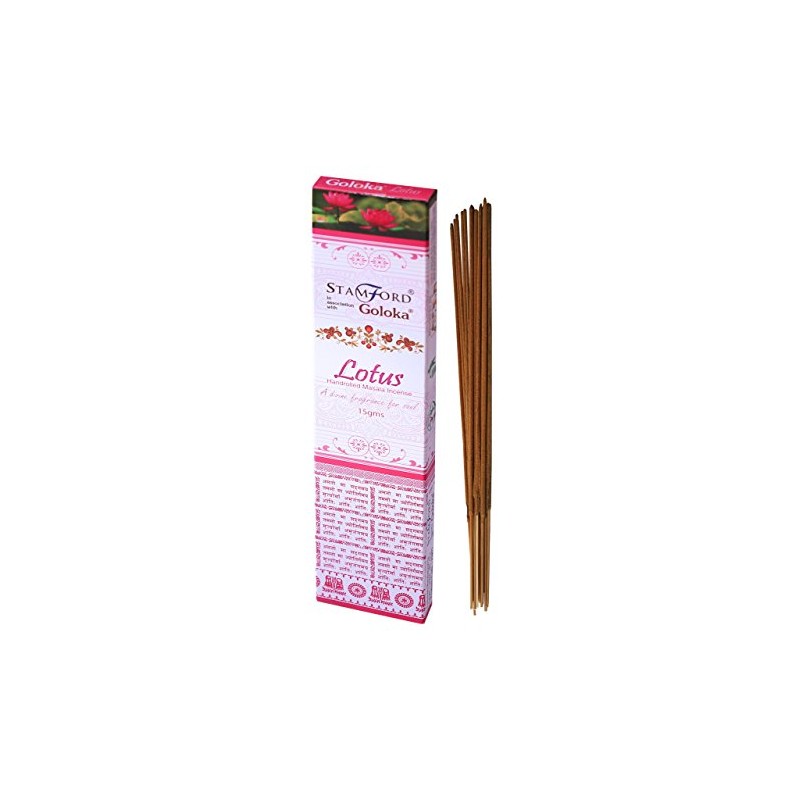 Goloka Lotus Incense, 15 Gms x 12 Packs