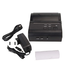 Thermal Printer Bluetooth 203 DPI Accuracy 90mm/s Print Speed Thermal Label Printer for Windows for IOS for Android 100‑240V US Plug