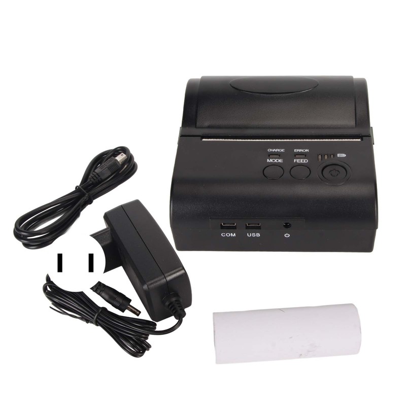 Thermal Printer Bluetooth 203 DPI Accuracy 90mm/s Print Speed Thermal