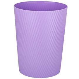 UUJOLY Small Trash Can Wastebasket Garbage Can Container Bins for Bathrooms, Laundry Room, Kitchens, Offices, Kids Rooms, Dorms (Taro Purple)