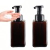 2Pcs Foaming Soap Dispenser, 450ml(16oz) Refillable Modern Square Pump Bottle