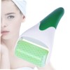 DECHOUS Handheld Aging Facial Massager Green Roller for Puffiness Relief