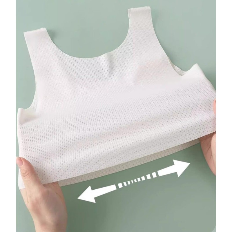 Herepai - Bralettes de entrenamiento para niñas, sin costuras, chaleco