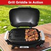 DELSbbq Cast Iron Griddle Insert for Weber Q Series Gas