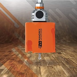 Mandrex Mxqs Multi-Purpose Hole Saw SuperX Cut Diameter 111 mm TCT Carbide Multi-Purpose Holesaw 60 mm Cutting Depth MHMQ0111B