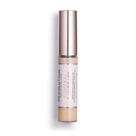 Makeup Revolution Corrector para ocultar e hidratar, cobertura completa y acabado mate, C5 para tonos de piel claros, vegano y libre de crueldad, 0.7 onzas líquidas