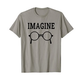 Imagine Peaceful Lennon Glasses No War Peace Vintage Gift T-Shirt