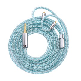 Yongse Earphone Re-Cable Upgrade Cable, 16 Cores, Monocrystalline Copper Silver Plated, 200D High-Tech Fiber, MMCX 0.78 qdc, 2 Pin Hi-Fi Re-Cable, Reduces Noise, Improves Sound Quality, Unique Parts,