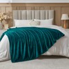 NEWCOSPLAY Super Soft Throw Blanket Dark Teal Premium Silky Flannel