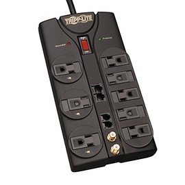 Tripp Lite Protect It Surge Protector/Suppressor 8 Outlets 10' Cord 3240 Joules, TLP810NET, Lot of 1