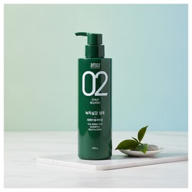 Amos Green Tea Realistic Shampoo Revitalizing for oily skin, 500g, 1 unit I agree to the use of personal information / 아모스 녹차실감 샴푸 리바이탈라이징 지성용 500g, 1개 개인정보 활용에 동의합니다