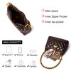MUHUASHI Quilted Shoulder Bag for Women Designer Crescent Hobo Purse