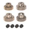 uxcell 48P Pinion Gear Set 5mm Shaft 25T 26T 27T