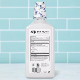 ACT Dry Mouth Anticavity Zero Alcohol Fluoride Mouthwash, 33.8 fl. oz.