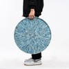 PEMAR 22" Round Mother of Pearl Extra Large Ottoman Tray