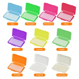 Cozlly 10 Boxes Dental Wax for Braces, Orthodontic Wax, Dental Braces Wax with Fruit Smell for Brace Wearers Gum Protection Oral Care (50pcs)