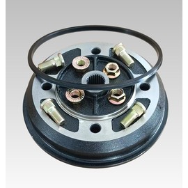 XYUJIE Front Brake Drum Hub 41038-1227 with Seal & Lug Bolts Replacement for 1994-2000 Kawasaki Mule 2010 2020 2030 2500 2510 2520 kaf540 KAF950 UTV