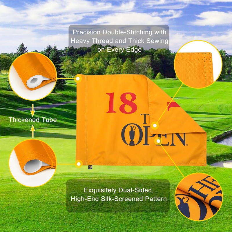 COGOLFING Standard TheOpen Golf Flag, Tube Insert, 14x20 Inch 420D