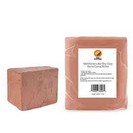 Old Potters Air Dry Clay 10 Lbs.- Premium Quality Modeling Clay - Perfect for Art and Crafts, Sculpting, Welding and DIY Challenges - Great for Beginners and Adults,10 lbs (Terra Cotta)