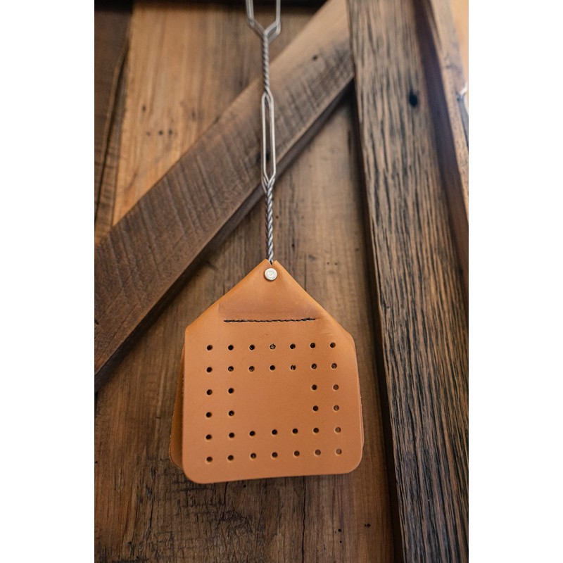 Hope Woodworking Leather Fly Swatter Set (1 Pack) – 17”