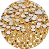 NCB 3000pcs Flatback Round Glass Nail Art Rhinestones Crystal for