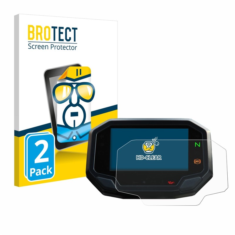 BROTECT (Pack of 2 screen protectors for Kawasaki Z900 2020-2021,