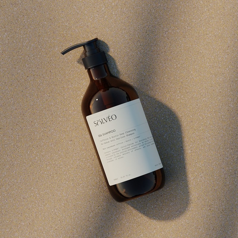 솔브이오 카페인 앤 비오틴 딥 클렌징 지성 탈모 샴푸, 1L,