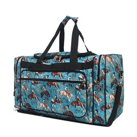 NGIL Canvas 23" inch Duffle Bag (Rowdy Rodeo-Black)
