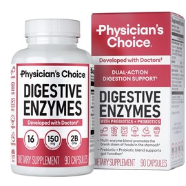 Physician's Choice Digestive Enzymes - Bloating & Mealtime Discomfort Support with Probiotics + Prebiotics for Digestion & Gut Health (90 Count)