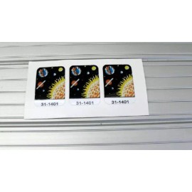 Williams Pinbot Pinball Machine Drop Target Decal Set