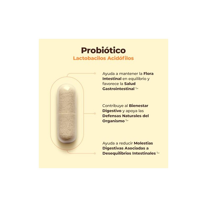 Probióticos Cápsula Mejora Flora Intestinal Y Estreñimiento