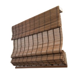 CHICOLOGY Home, Roman Bamboo Patio, Blinds, Window Shade, 36" W X 64" H, Bear