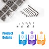 KOXXIAMOQ 595pcs Set Screws Assortment Kit, Allen Head Grub Screws,