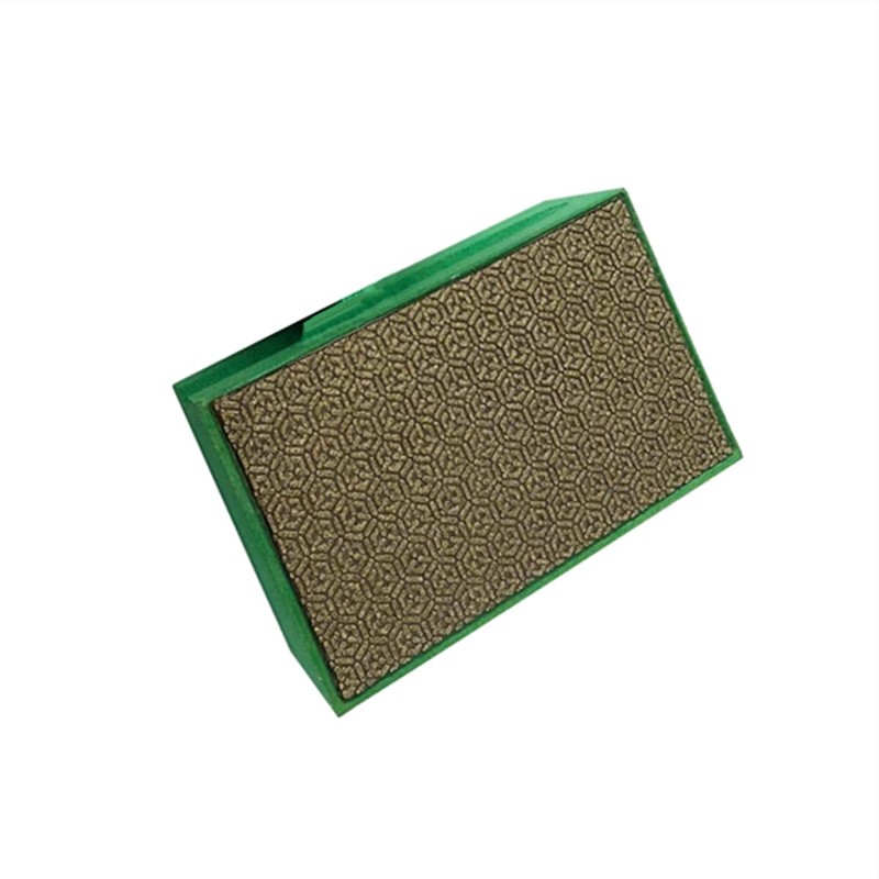 Electroplated Diamond Sanding Blocks Arc Shape Back Polishing Grinding Hand