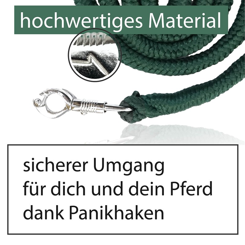 Lead rope with panic hook for horse in various stylish