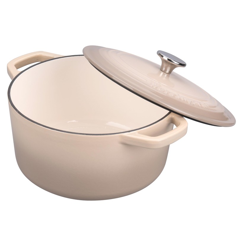 VORRINGARD Enameled Cast Iron Dutch Oven Pot with Lid, for